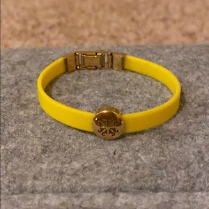 rustic cuff yellow bracelet